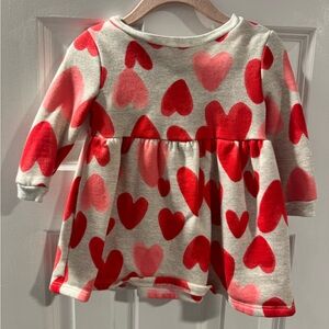 Carter's Red and Pink Heart Long Sleeve Tee